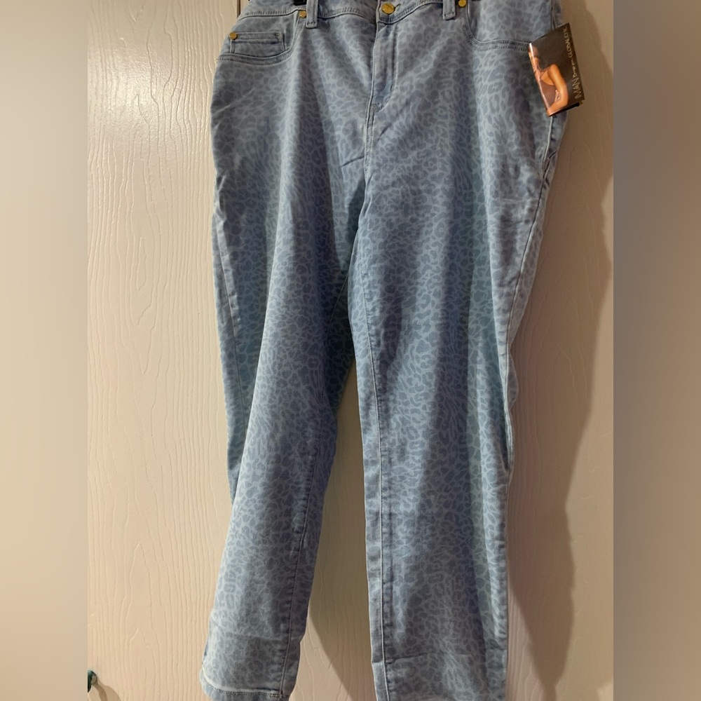IMAN Light Blue Casual Pants